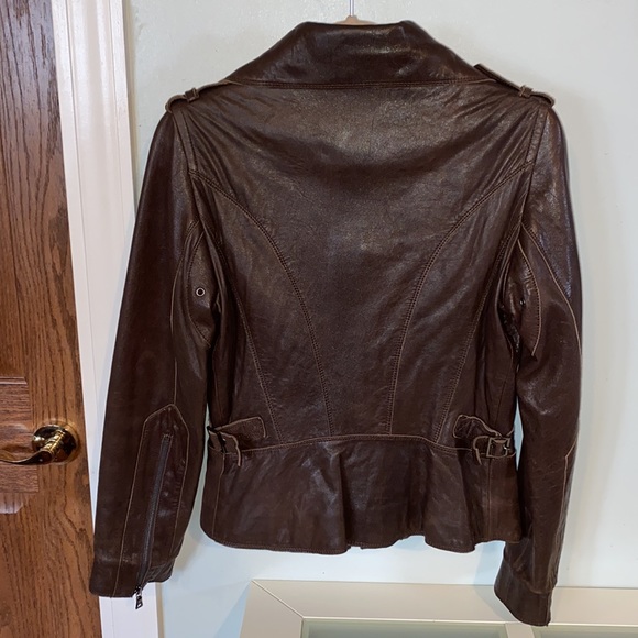 Andrew Marc New York CUIR Leather Moto Jacket - Picture 6 of 14
